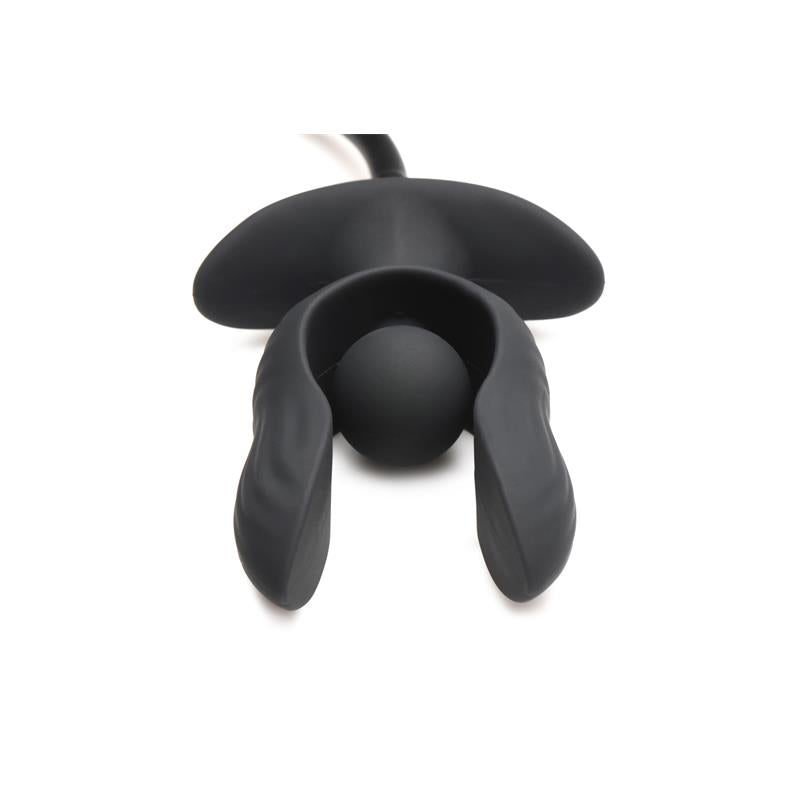 Dark Pearl Plug Anal con Inflado y Vibracion con Control Remoto