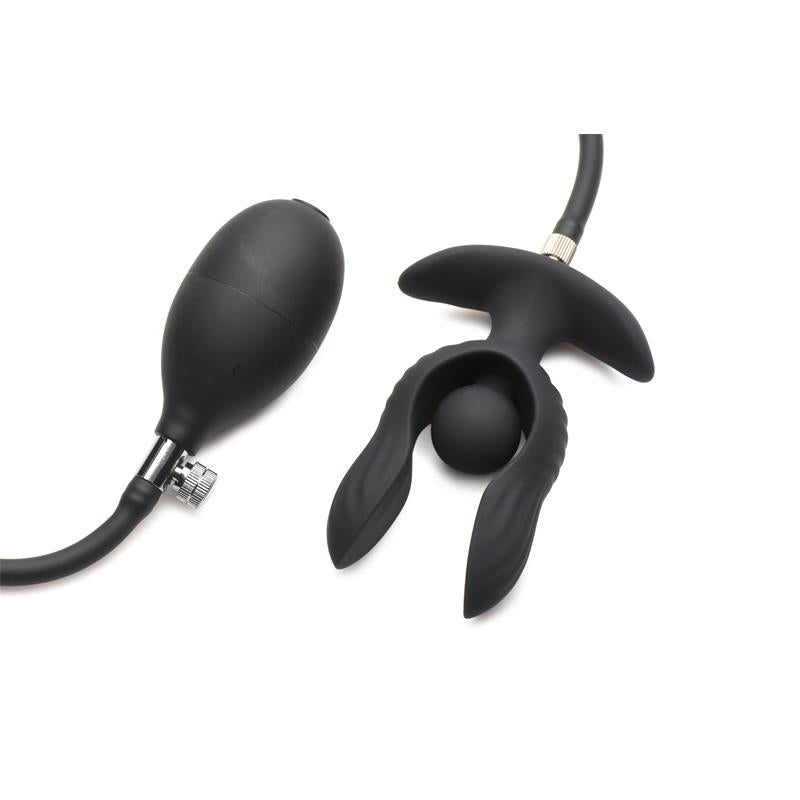 Dark Pearl Plug Anal con Inflado y Vibracion con Control Remoto