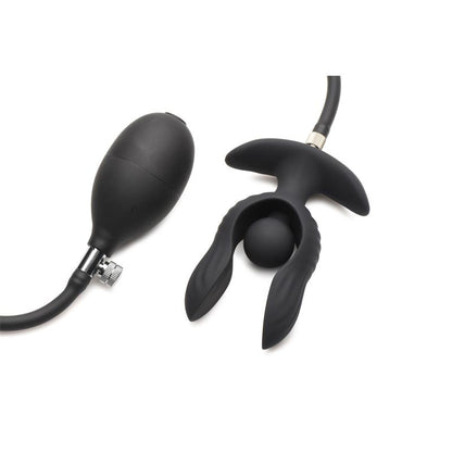 Dark Pearl Plug Anal con Inflado y Vibracion con Control Remoto