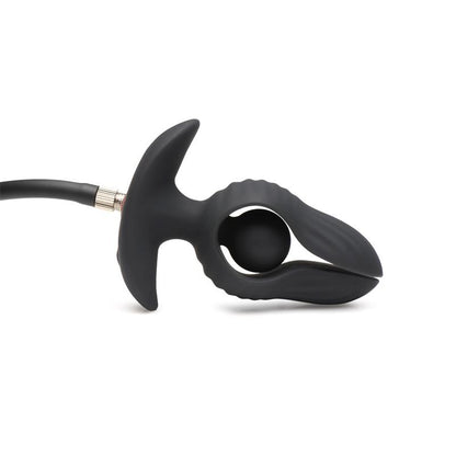Dark Pearl Plug Anal con Inflado y Vibracion con Control Remoto
