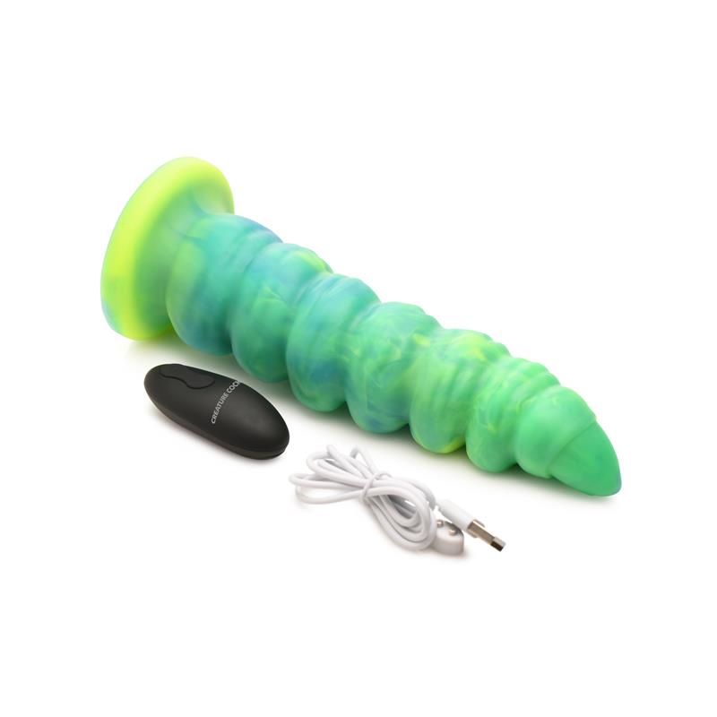 Squirmer Dildo con Thrusting y Vibracion Control Remoto Silicona