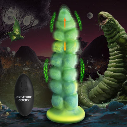 Squirmer Dildo con Thrusting y Vibracion Control Remoto Silicona