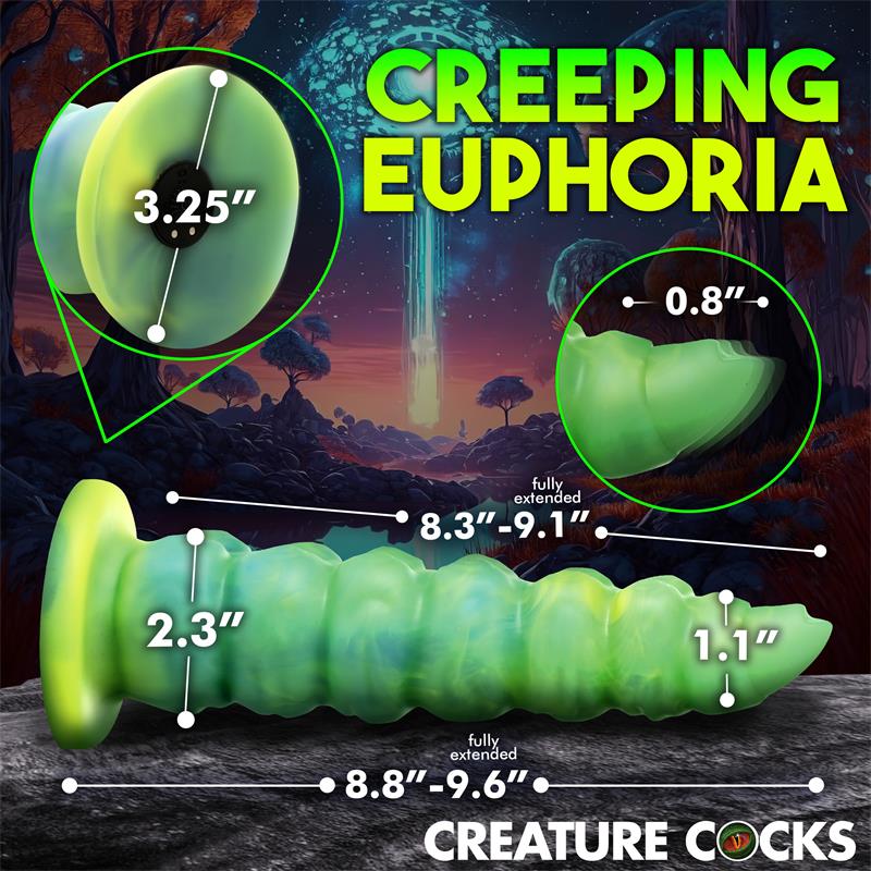 Squirmer Dildo con Thrusting y Vibracion Control Remoto Silicona