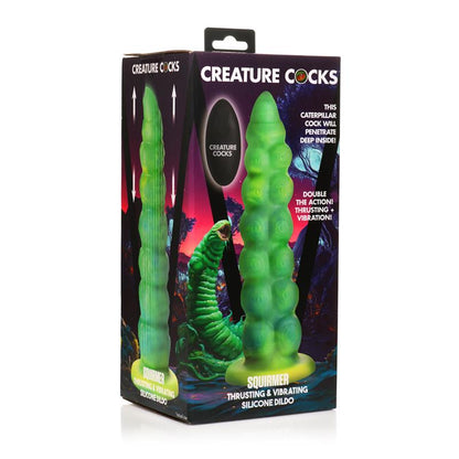 Squirmer Dildo con Thrusting y Vibracion Control Remoto Silicona