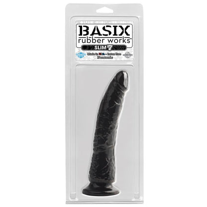 Dildo Slim 1778 cm con Ventosa Color Negro