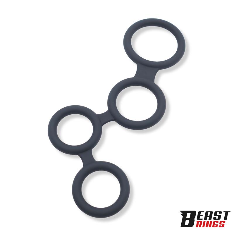 Multi Anillo para el Pene Silicona 47 mm