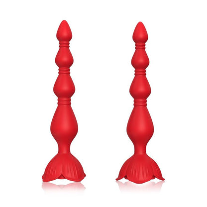 Cadena Anal con Vibracion Base de Rosa