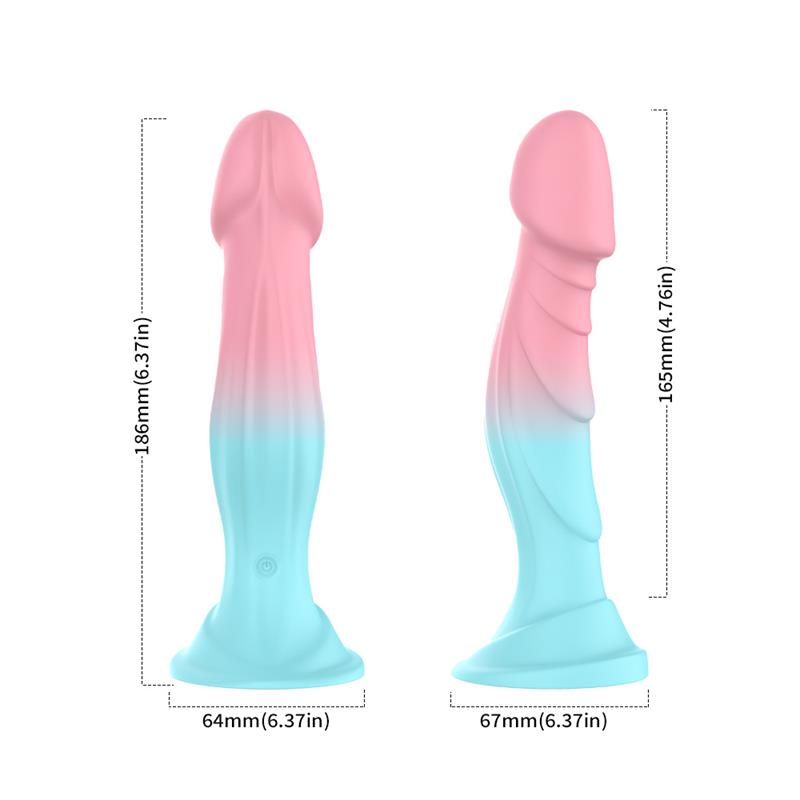 Dildo Bicolor con Vibracion