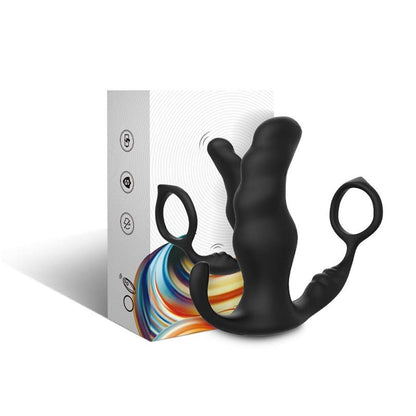 Masajeador Prostatica y Plug Anal 2 en 1 con Vibracion