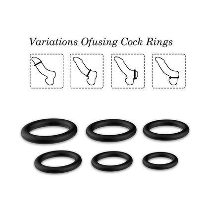Set de 6 Anillos para el Pene