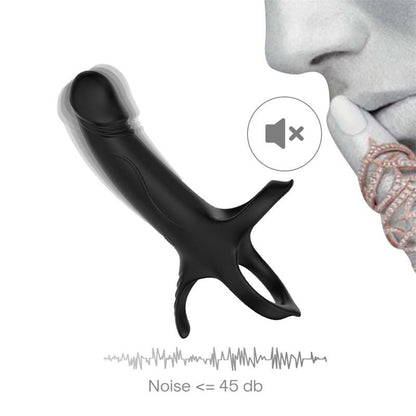 Dildo para Penetracion Doble con Vibracion