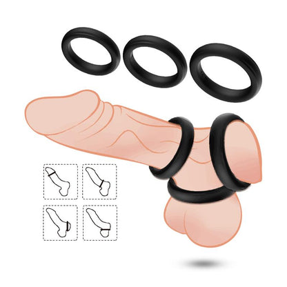 Set de 3 Anillos para el Pene