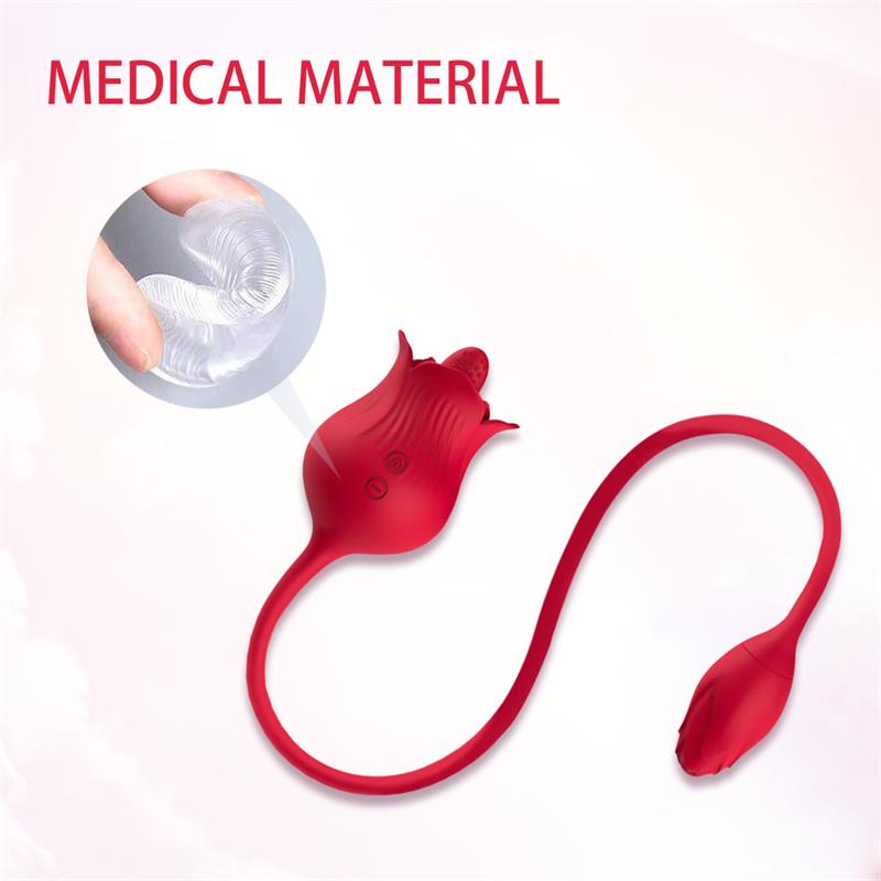 Rosa con Licking y Huevo Vibrador USB