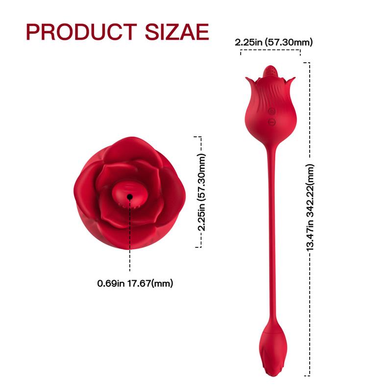 Rosa con Licking y Huevo Vibrador USB