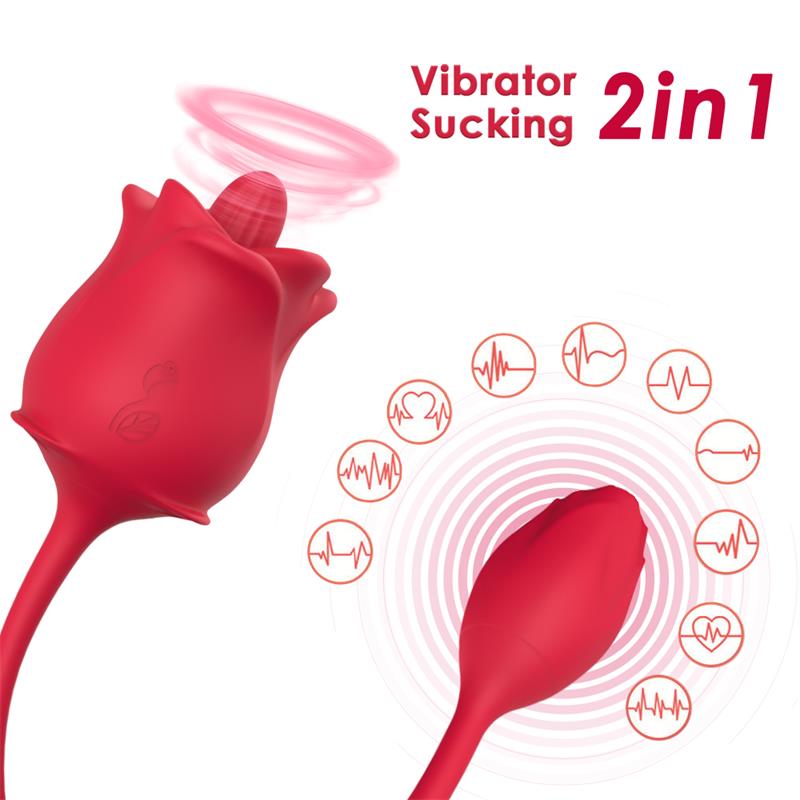 Rosa con Licking y Vibracion USB