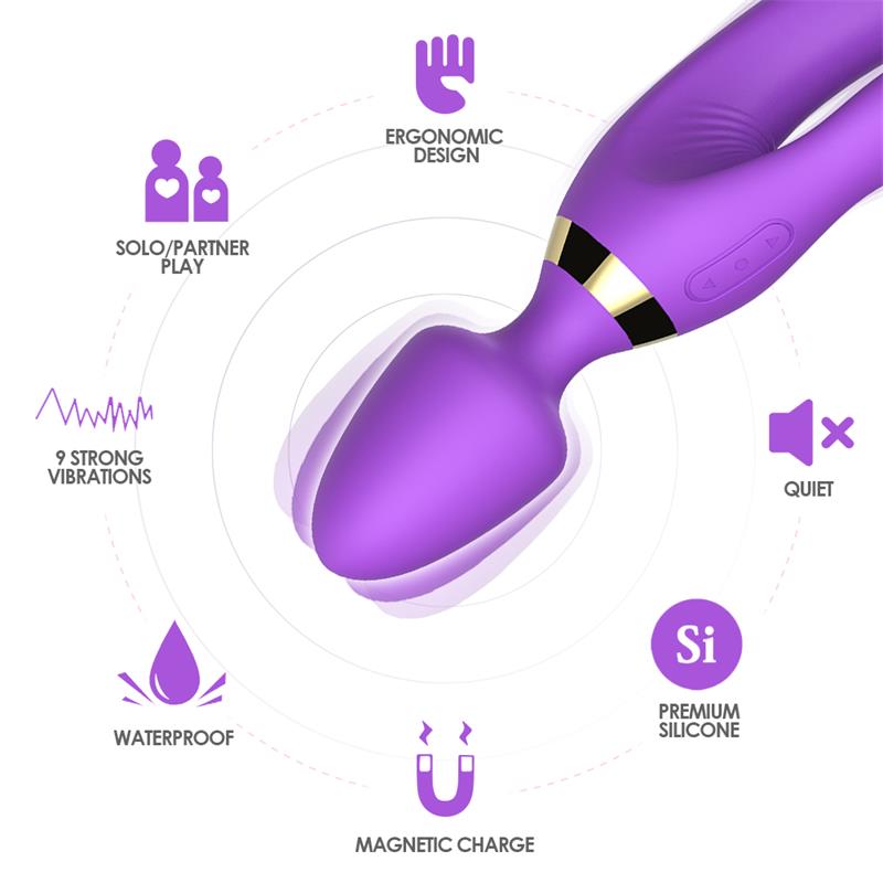 Masajeador y Vibrador Purpura
