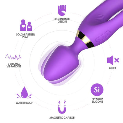 Masajeador y Vibrador Purpura