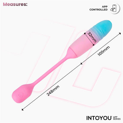 NexEgg Motion Huevo Vibrador con Thrusting App Rosa Turquesa