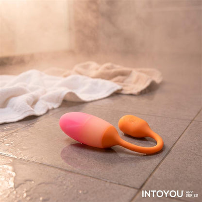 NexEgg Huevo Vibrador Silicona Doble Capa App Naranja Rosa