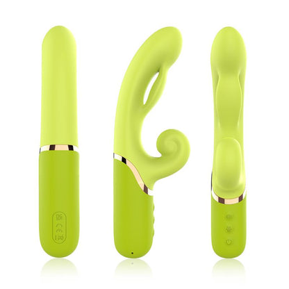 Vibrador con Funcion de Inflado Verde