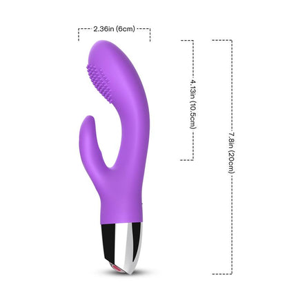 Vibrador Conejito Flexible Purpura