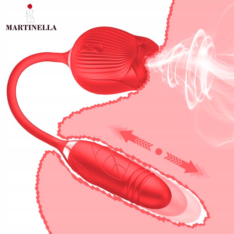 Rosa con Succion con huevo con Thrusting USB