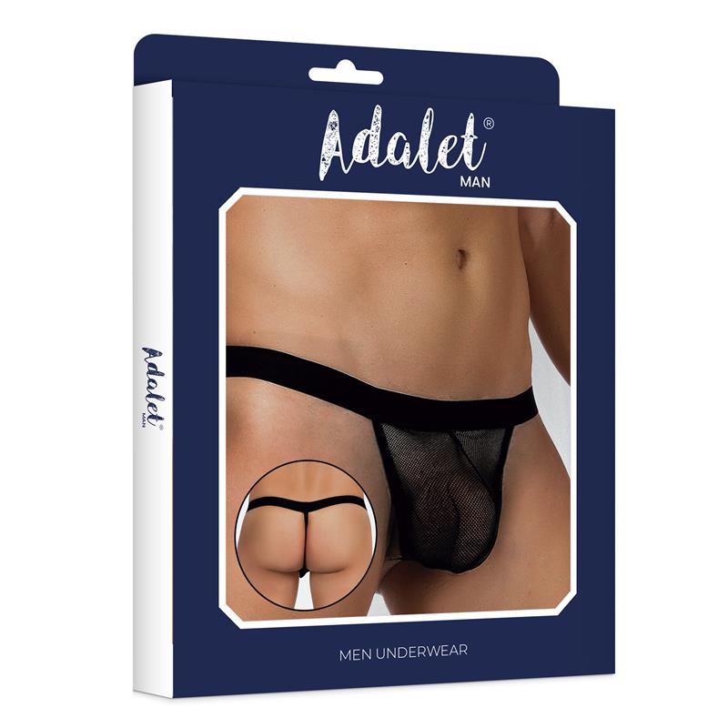 Titan Tanga de Rejilla Talla unica Negro