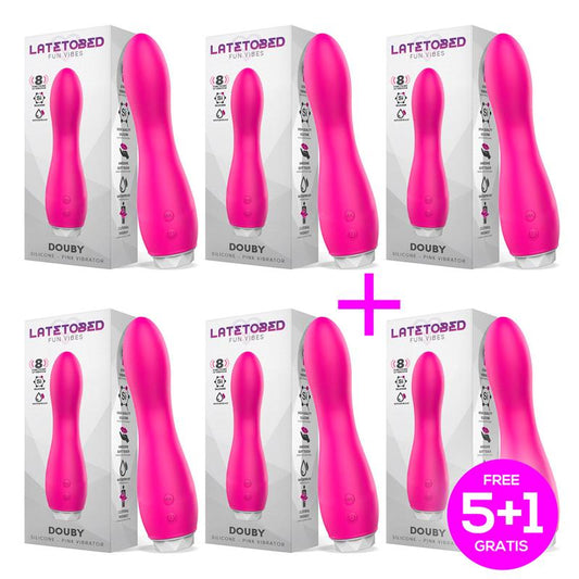 Pack 51 Douby Vibrador Silicona Rosa
