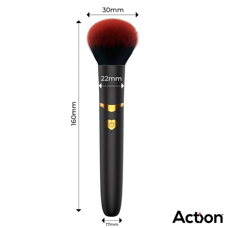 Secret Noir Estimulador Brocha de Maquillaje con Vibracion Negro