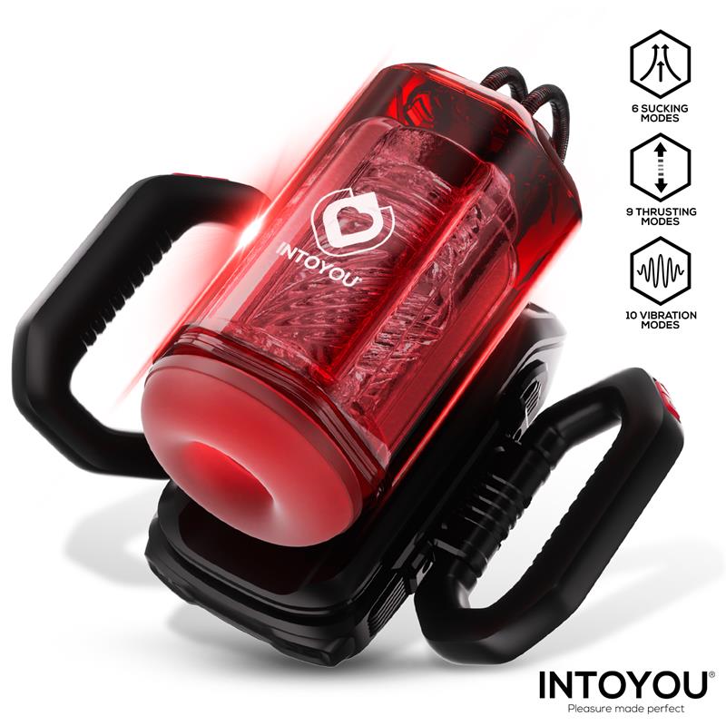 Vexor 3 in 1 Masturbador Masculino Succion Empuje y Vibracion USB C