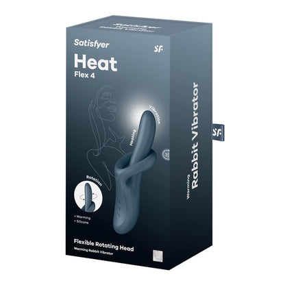 Heat Flex 4 Vibrador con Rotacion y Calor Gris