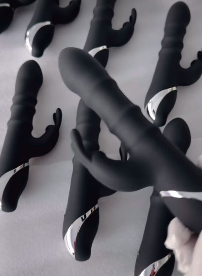 Reipo, vibrador con anillos deslizantes de color negro